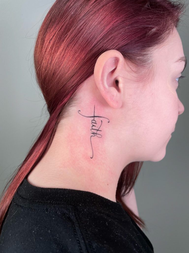 Minimalist Cross Temporary Tattoo (Set of 3) – Small Tattoos