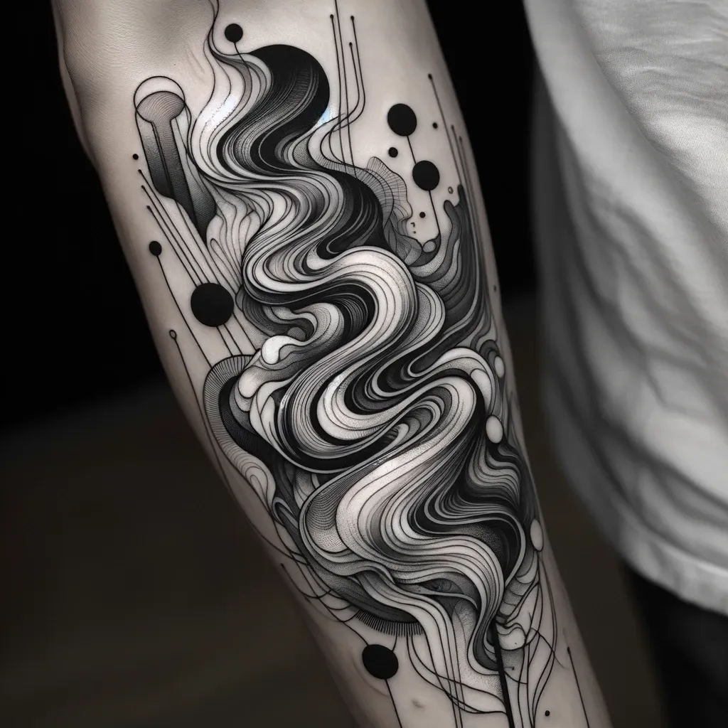 Pin by y3s1ka on Tatouages & Piercings | Wave tattoo design, Abstract tattoo  designs, Waves tattoo