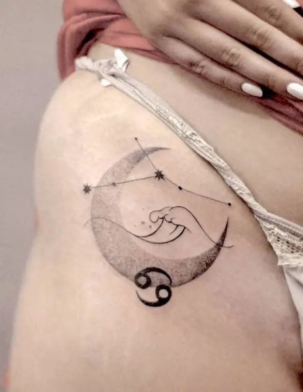 15 Cancer Zodiac Tattoos To Inspire Your Next Ink | Darcy